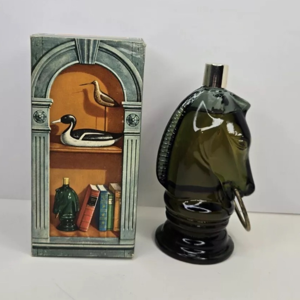 Vintage AVON Pony Decanter Wild Country After Shave Lotion 4oz W/ Retro box RARE